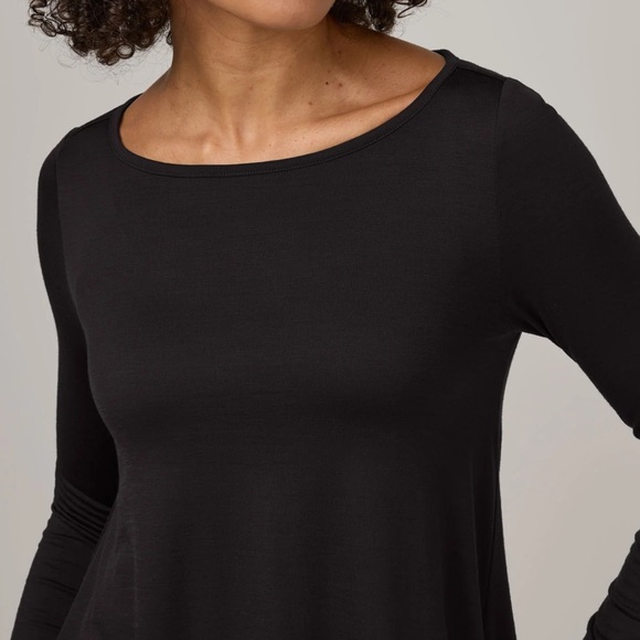 Wool& Rowena Swing Dress Merino Wool Black - Picture 5 of 10